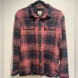 Men’s Flannel - Salmon & Navy